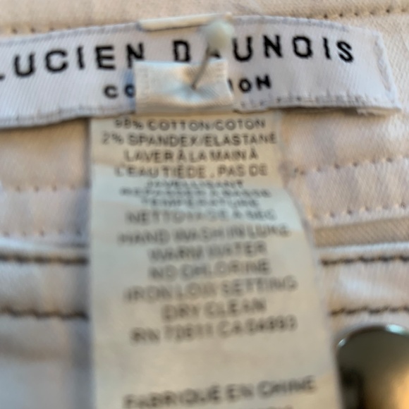 WHITE CROPPED LUCIEN DAUNCIS COLLECTION PANTS - SIZE 27 (4) - Picture 5 of 10